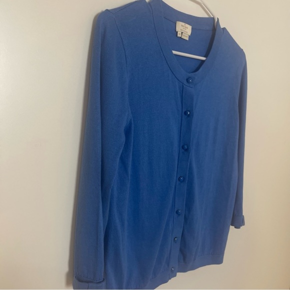 Kate Spade New York Somerset Bow Blue Cardigan, M - Picture 6 of 14